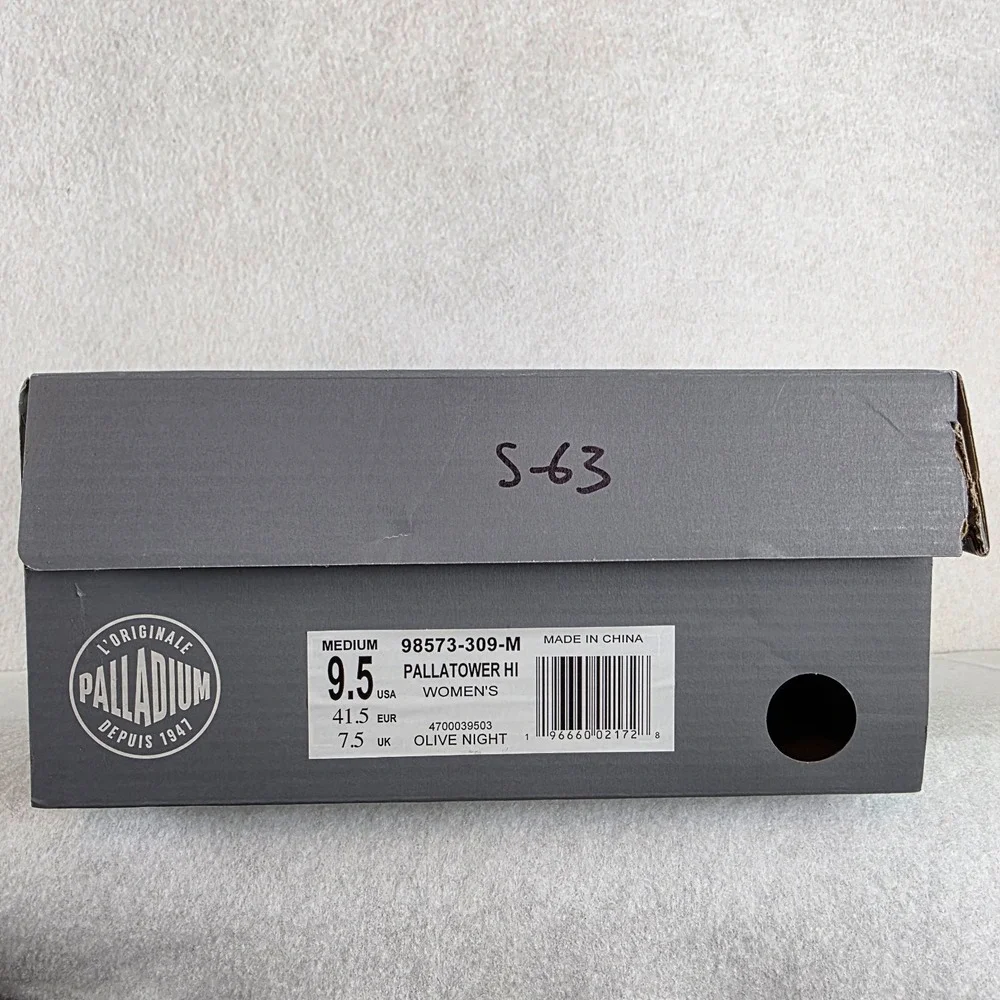 Palladium Pallatower Hi Women's Platform Boots Size 9.5 Olive Night New in Box‎